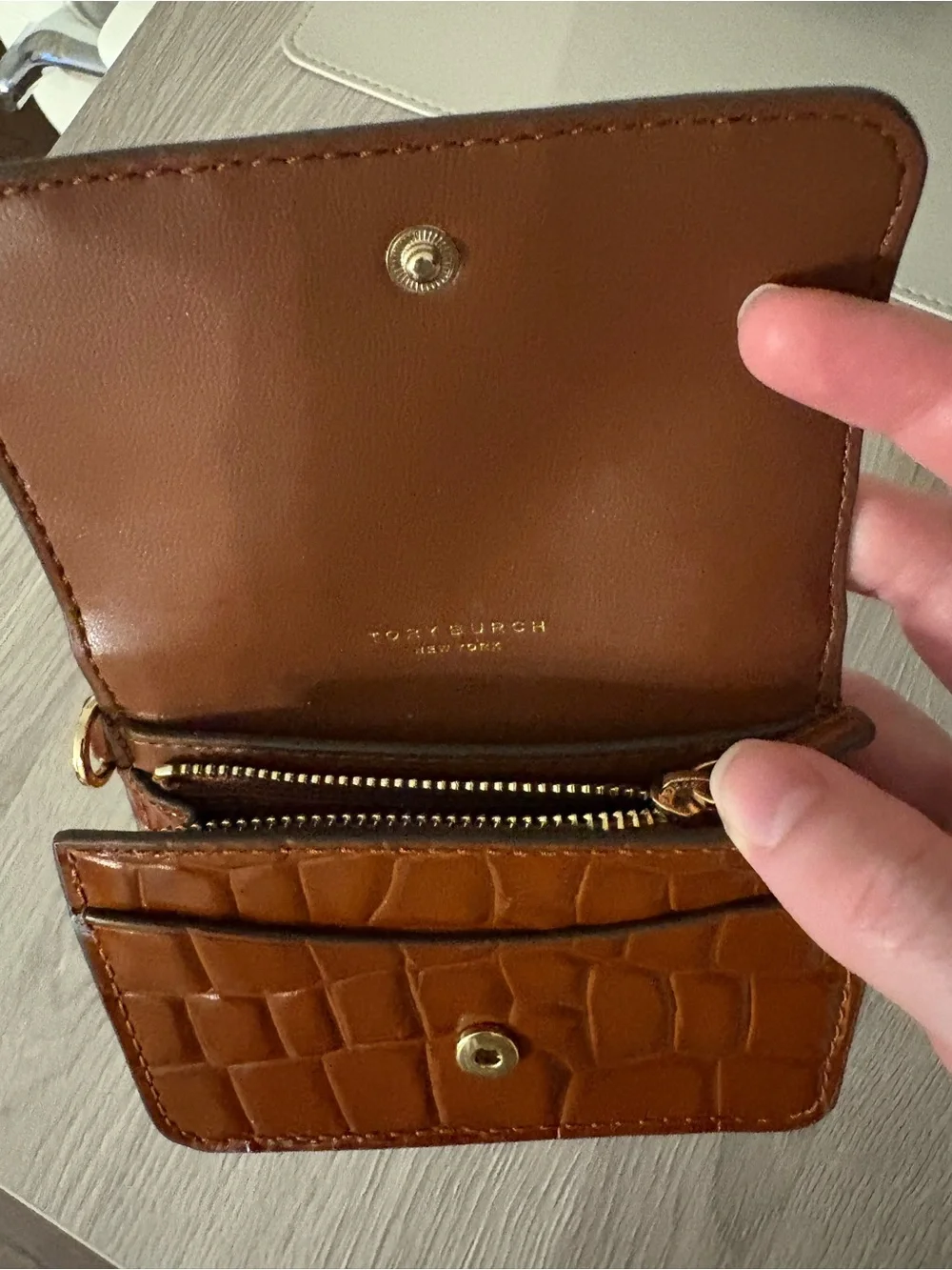 Tory Burch Thea Flap Card Case